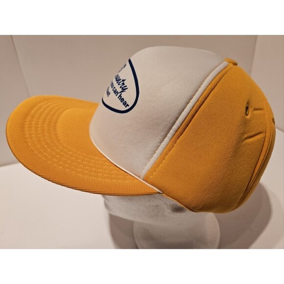 Vintage Trucker Snapback Ford vs Chevy Yellow/White Hat Very Clean - Picture 3 of 10